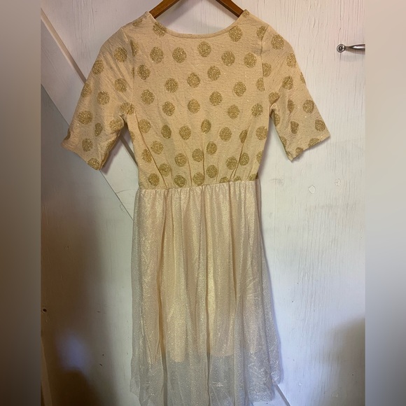 Wonder nation gold metallic holiday short sleeve Size xl 14 16 extra large - Picture 6 of 6